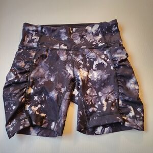 Lululemon Speed Track Short Dusk Dye White Black Size 4 Rare